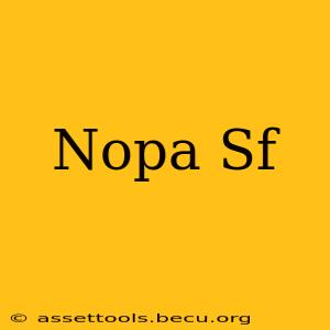 Nopa Sf