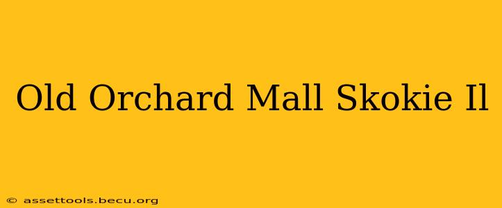 Old Orchard Mall Skokie Il