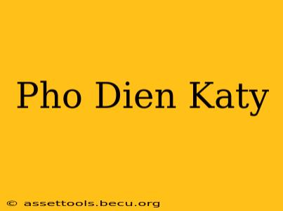 Pho Dien Katy