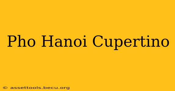 Pho Hanoi Cupertino