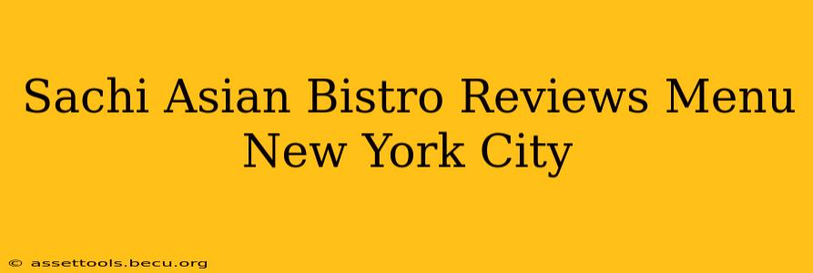 Sachi Asian Bistro Reviews Menu New York City