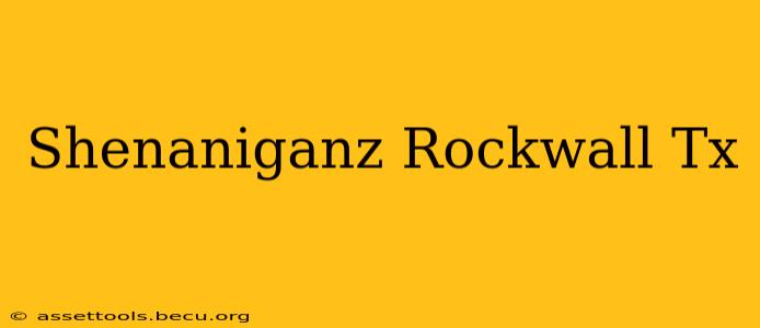 Shenaniganz Rockwall Tx