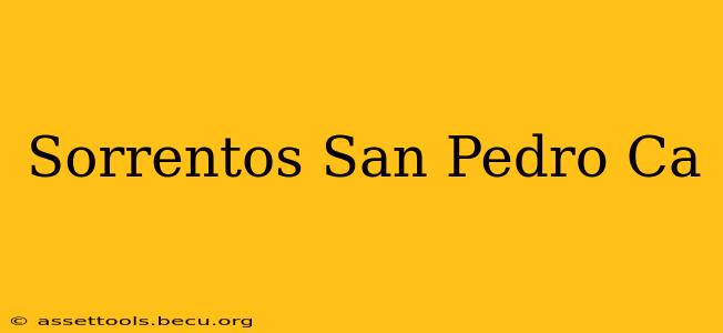 Sorrentos San Pedro Ca
