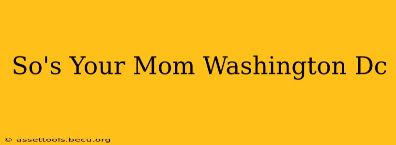 So's Your Mom Washington Dc