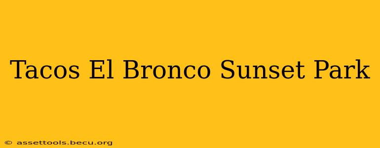 Tacos El Bronco Sunset Park