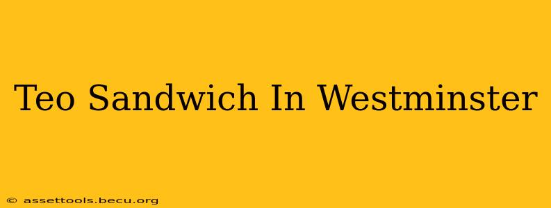 Teo Sandwich In Westminster