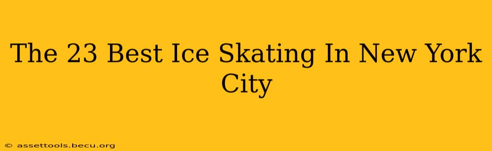 The 23 Best Ice Skating In New York City