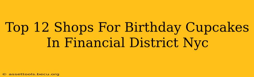 Top 12 Shops For Birthday Cupcakes In Financial District Nyc