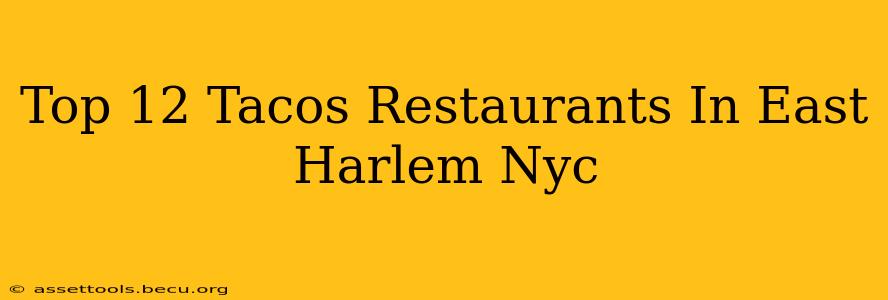 Top 12 Tacos Restaurants In East Harlem Nyc