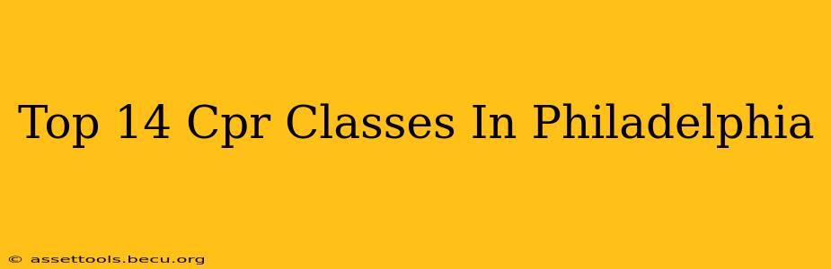 Top 14 Cpr Classes In Philadelphia