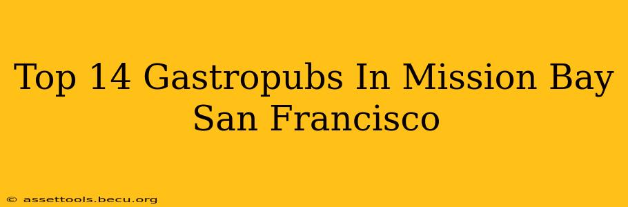 Top 14 Gastropubs In Mission Bay San Francisco