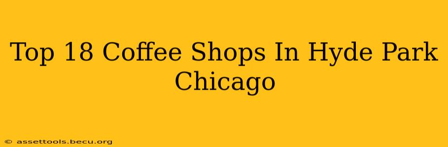 Top 18 Coffee Shops In Hyde Park Chicago