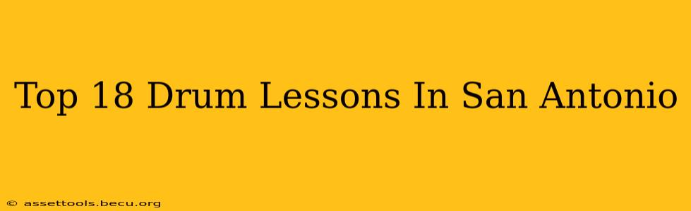 Top 18 Drum Lessons In San Antonio