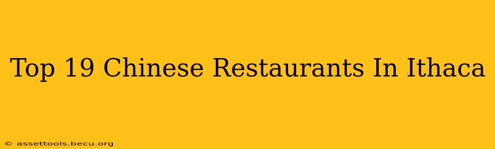 Top 19 Chinese Restaurants In Ithaca