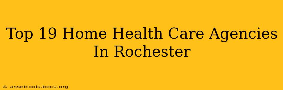 Top 19 Home Health Care Agencies In Rochester