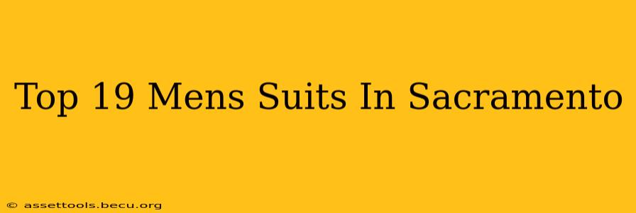 Top 19 Mens Suits In Sacramento