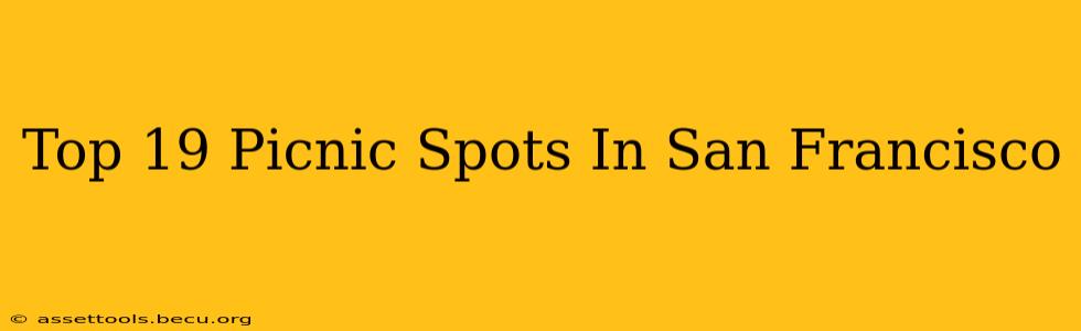 Top 19 Picnic Spots In San Francisco