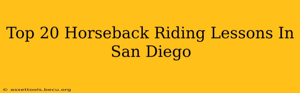 Top 20 Horseback Riding Lessons In San Diego