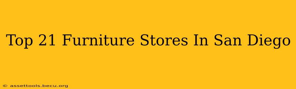 Top 21 Furniture Stores In San Diego