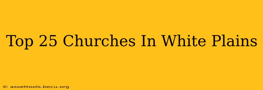 Top 25 Churches In White Plains