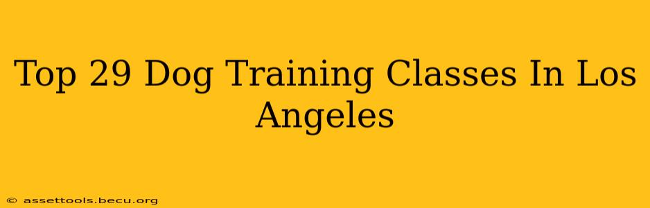 Top 29 Dog Training Classes In Los Angeles