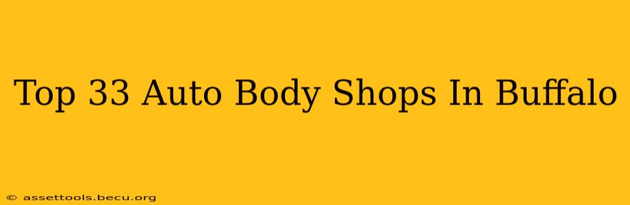 Top 33 Auto Body Shops In Buffalo