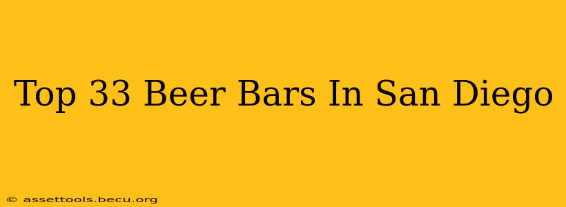Top 33 Beer Bars In San Diego