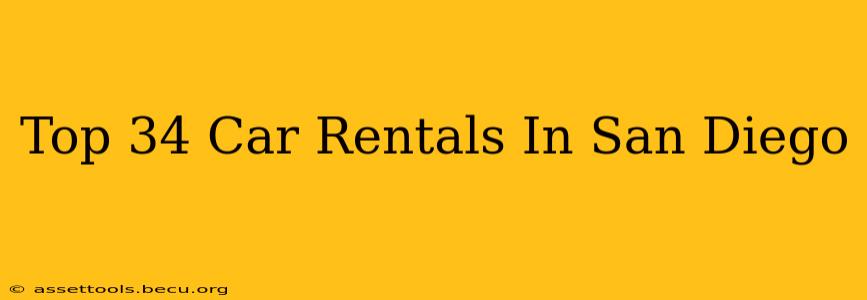 Top 34 Car Rentals In San Diego