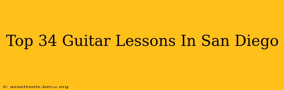 Top 34 Guitar Lessons In San Diego