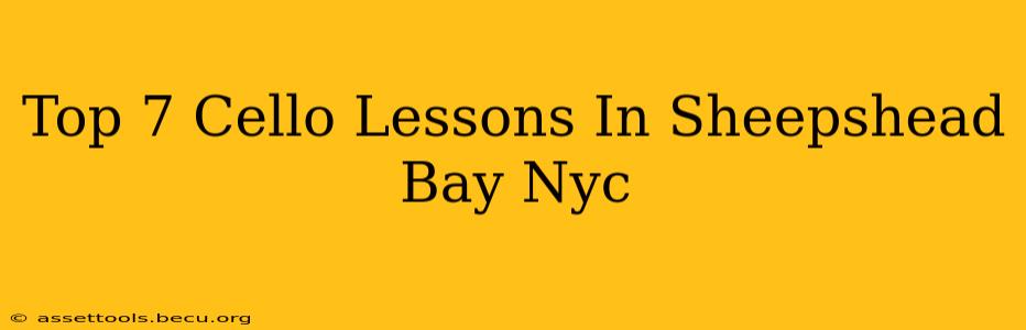 Top 7 Cello Lessons In Sheepshead Bay Nyc