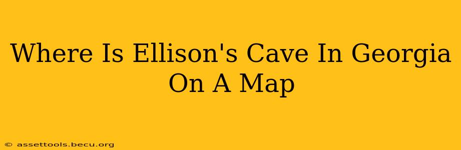 Where Is Ellison's Cave In Georgia On A Map